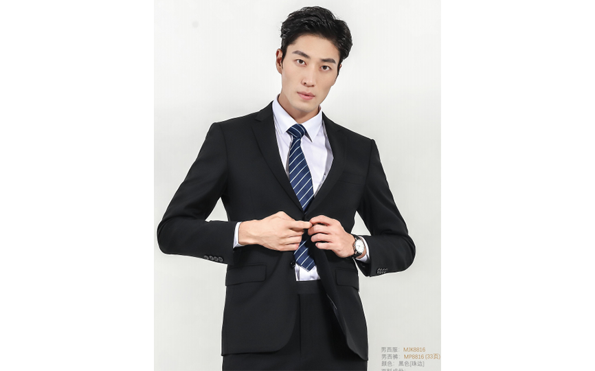 男西服（不开衩） 黑色  175/92A